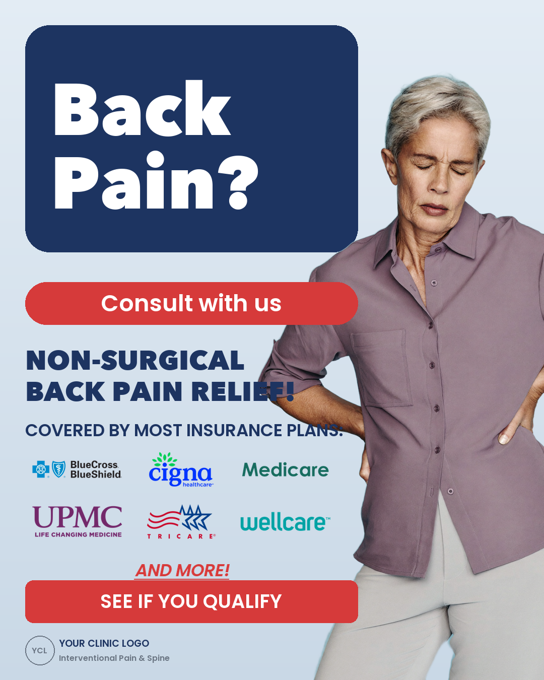 Static ad: see if you qualify for non-surgical back pain relief